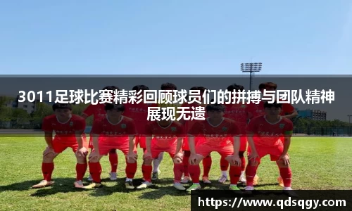 3011足球比赛精彩回顾球员们的拼搏与团队精神展现无遗